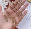 MINIMALIST HYPOALLERGENIC GOLD PLATED COPPER MICRO ZIRCON CUBAN LINK EARRINGS