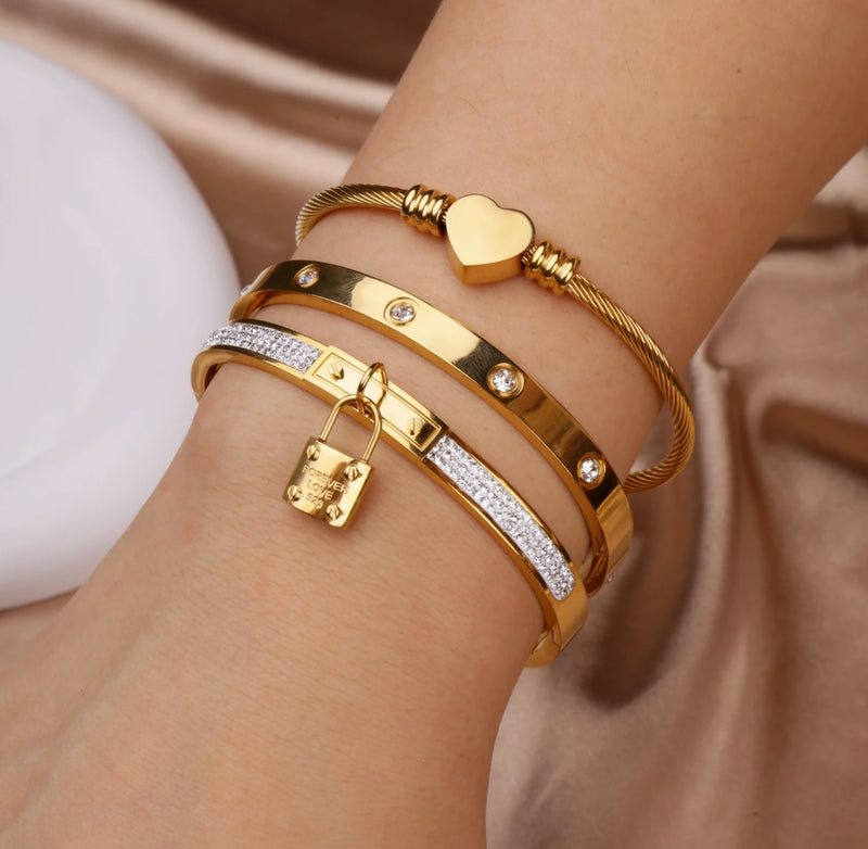 Buy Gold-Toned Bracelets & Bangles for Women by JEWELZ Online | Ajio.com