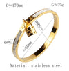 HIGH QUALITY GOLD PLATED HANGING LOCK BRACELET