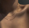 MINIMALIST GOLD PLATED SNAKE DOUBLE SET CHAINS