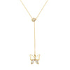 GOLD PLATED  BUTTERFLY NECKLACE ACADIA