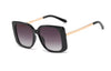 SQUARE OVER SIZED METAL SUNGLASSES
