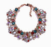TREND STATEMENT  COLORFUL RHINESTONES NECKLACE