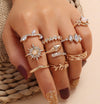 COOL SET  FASHION IN STYLE GOLD COLOR RINGS
