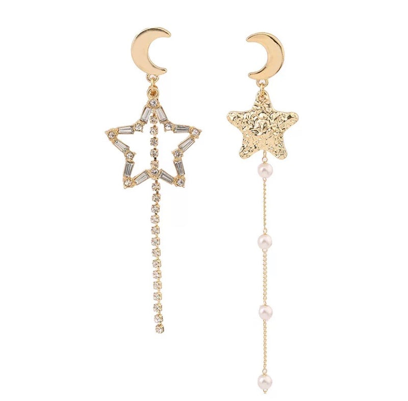 GOLD PLATED STAR EARRINGS